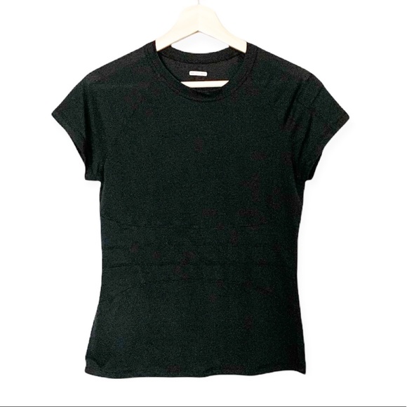 Lululemon Silverscent Black T-Shirt - Size 6 - Picture 1 of 6